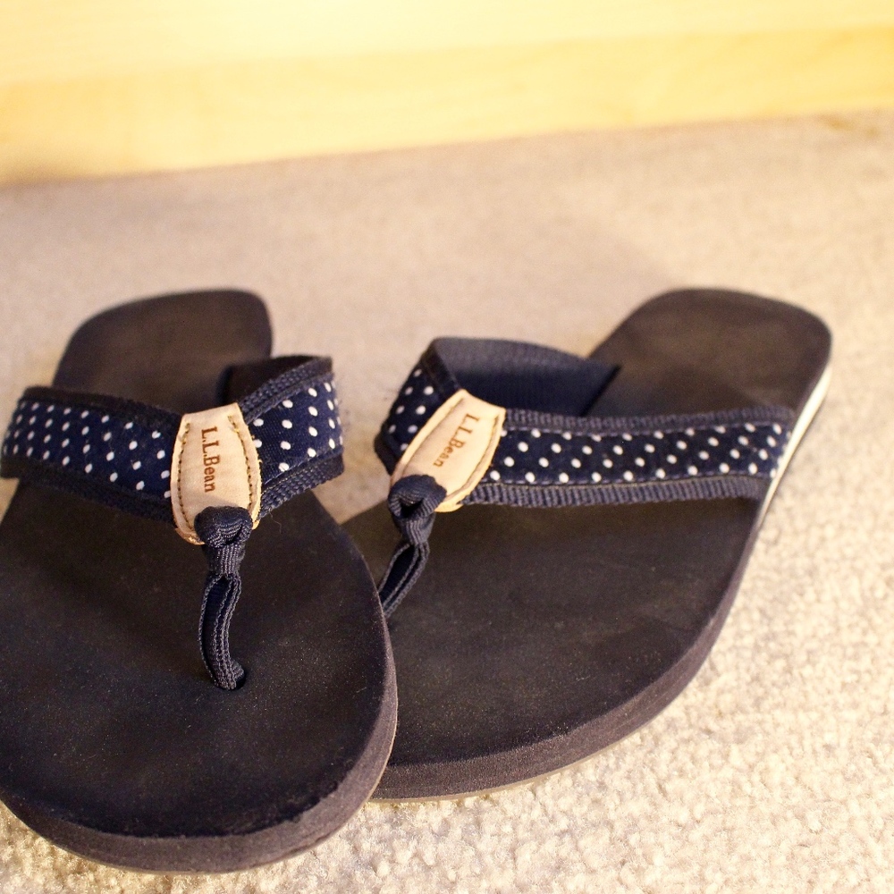 L.L. Bean Maine Isle Flip-Flops, Women's Size 10
